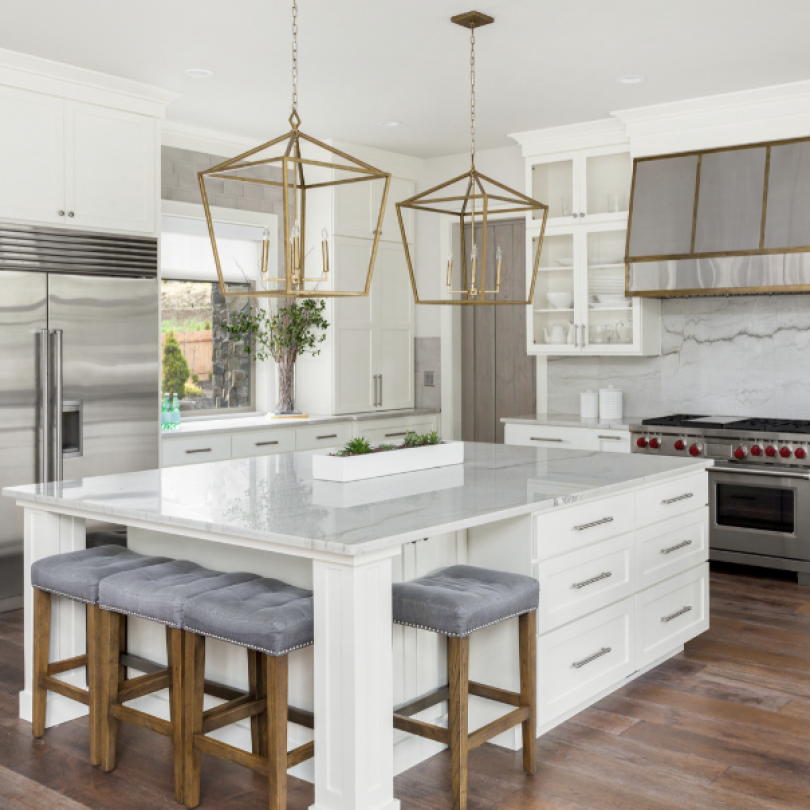 kitchen white on white